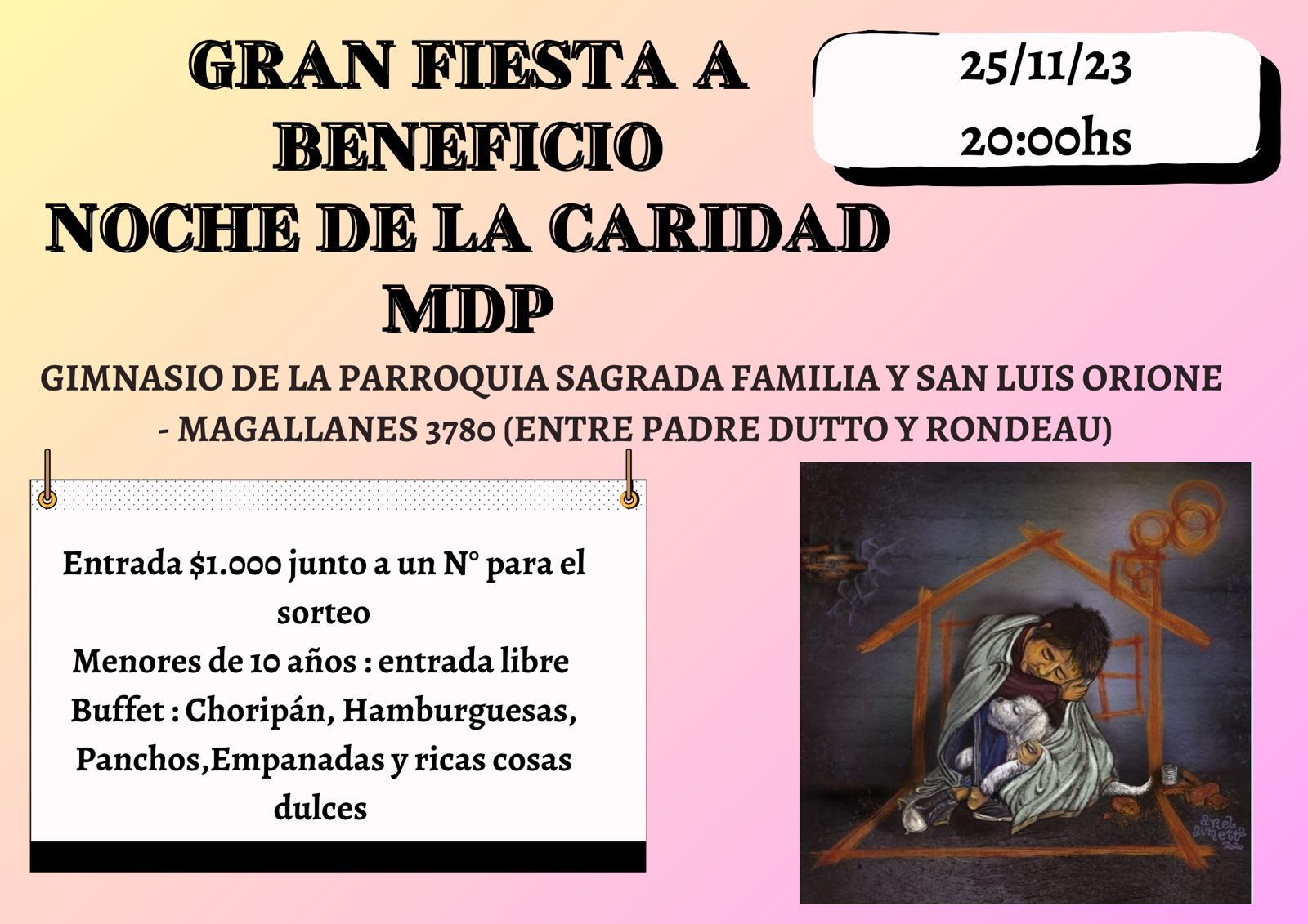 Fiesta a beneficio